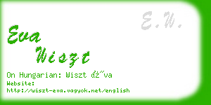 eva wiszt business card